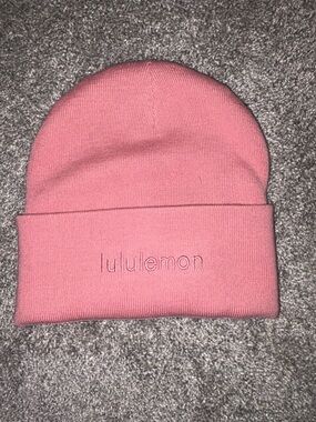 lululemon athletica Pink Cuffed Beanie